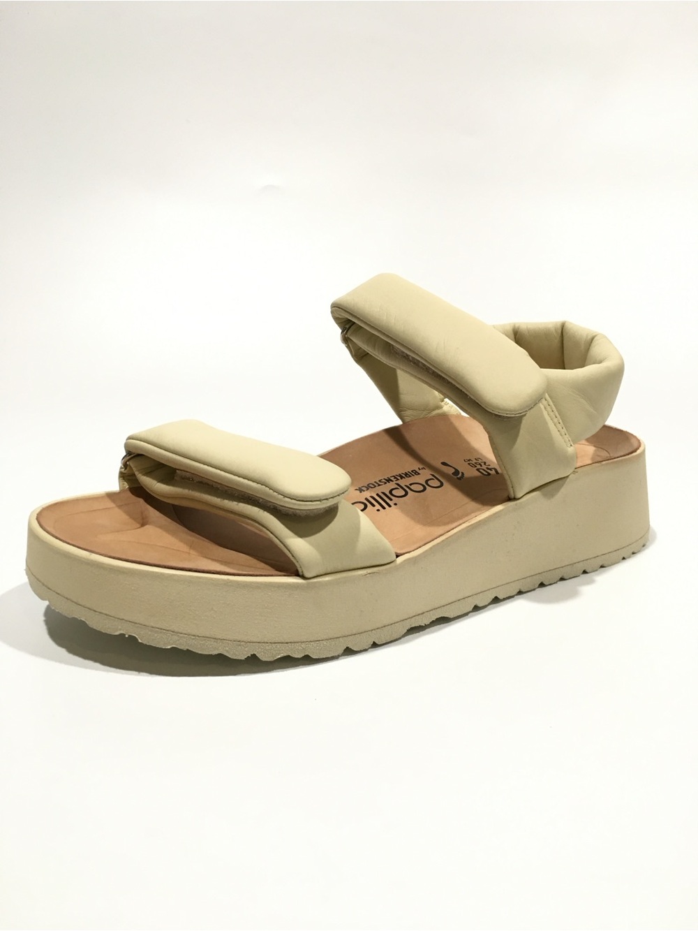 Papillio By Birkenstock Theda Wedge Sandals -Cream Leather -Women’s US 9